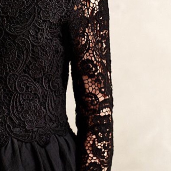 NEW Anthropologie Lilis Closet Lace Peplum Bomber - Picture 2 of 7